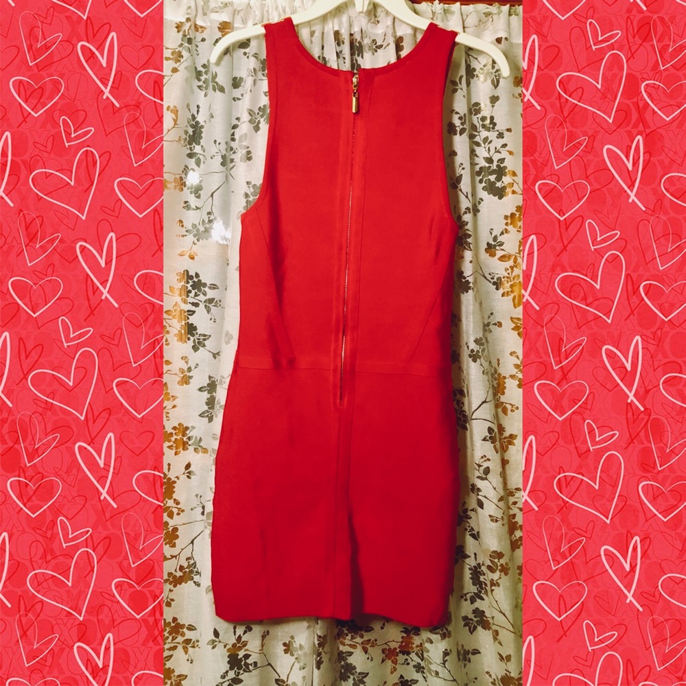 bebe Women’s Bandage Mini Dress - Red